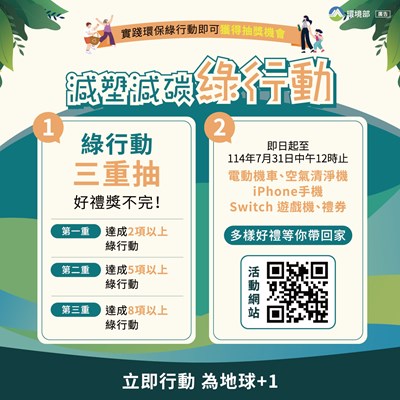 減塑減碳綠行動-宣導海報